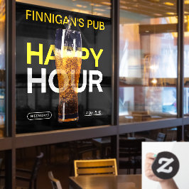 Kantoren Bar Pub Openbare Huis Happy Hour Bier Raamsticker