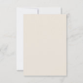 Kantpatroon Beige Blauwe Bruiloft Kaart (Achterkant)