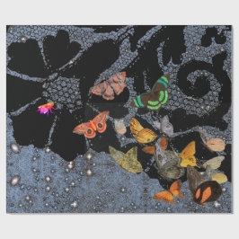 KANTPATROON TWILIGHT EN VLINDERS CADEAUVERPAKKING CADEAUPAPIER