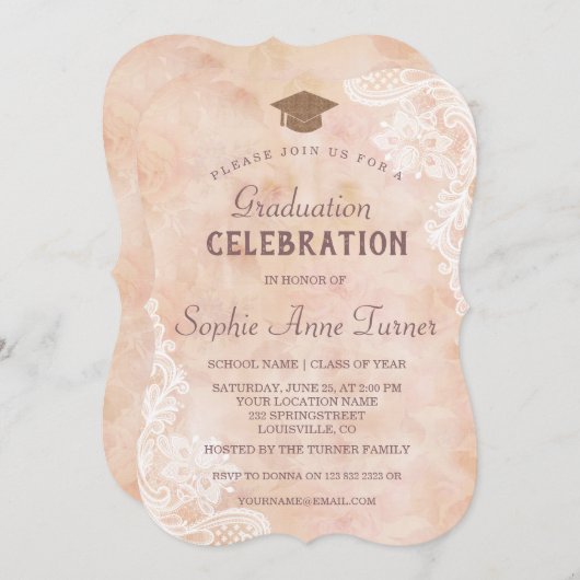 Kantrozen Afstudeerfeest Oude Papier Kaart (Voorkant / Achterkant)