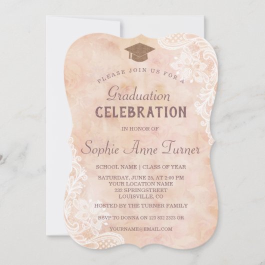 Kantrozen Afstudeerfeest Oude Papier Kaart (Voorkant)