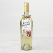 Kantste waterverf met kerstmis flessenhanger (Op fles)