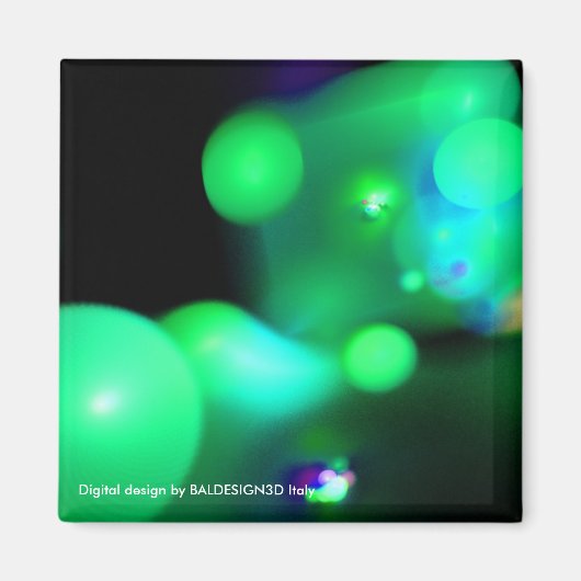 KANTUM BUBBLES Red violet Magneet (Voorkant)