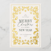 Kantwerk Lijst Folie Feestdagenkaart (Voorkant)