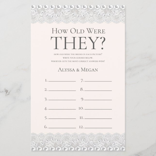 Kantwerk uit vervlogen tijden Hoe oud waren ze LGB (Voorkant)