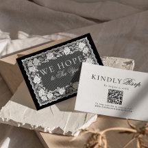 Kantwerk uit vervlogen tijden Zwart Wit QR Code RS