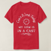 Kantwerk vandaag mijn arm is in een CastSzwaardvis T-shirt (Design voorkant)