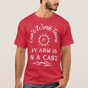 Kantwerk vandaag mijn arm is in een CastSzwaardvis T-shirt