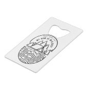 Kantwerk vandaag mijn arm is in een gegoten creditkaart flessenopener (Achterkant Gekanteld)