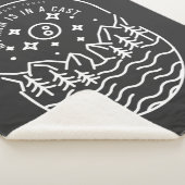 Kantwerk vandaag mijn arm is in een gegoten   sherpa deken (3/4)