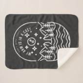 Kantwerk vandaag mijn arm is in een gegoten   sherpa deken (Voorkant (horizontaal))