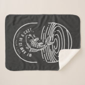 Kantwerk vandaag mijn arm is in een gegoten   sherpa deken (Voorkant (horizontaal))