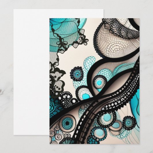 kantwerkster bedankkaart (Voorkant / Achterkant)