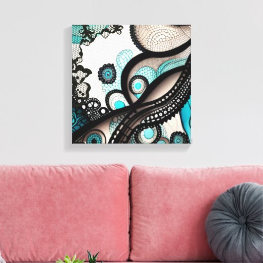 kantwerkster canvas afdruk (Insitu (Woonkamer))