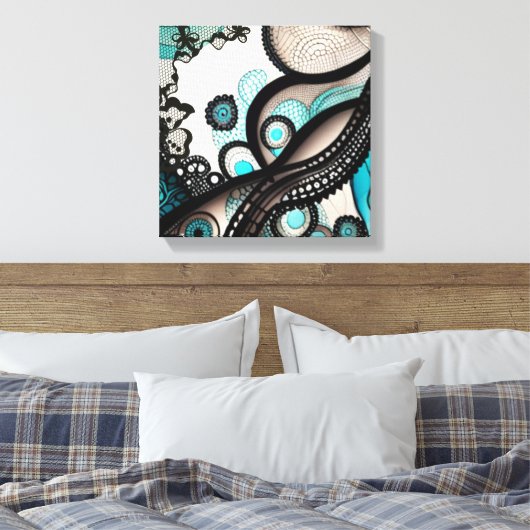 kantwerkster canvas afdruk (Insitu (Slaapkamer))