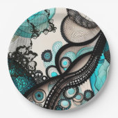 kantwerkster papieren bordje (Voorkant)