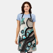 kantwerkster schort (Gedragen)