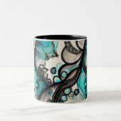 kantwerkster tweekleurige koffiemok (Center)