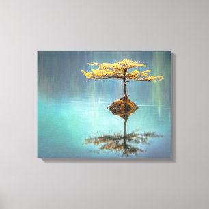 KANVAS-AFDRUKTE : VERDRAG OP EEN EILAND CANVAS AFDRUK