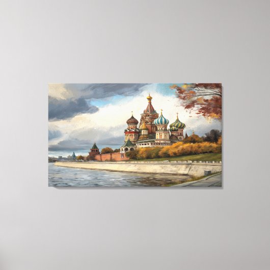 Kanvas Kunstprint van de Basiliuskathedraal Canvas Afdruk (Voorkant)