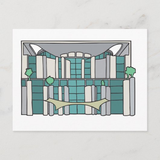 Kanzleramt in Berlijn Briefkaart (Voorkant)