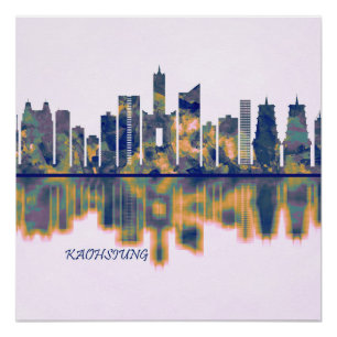 Kaohsiung City Skyline Perfect Poster
