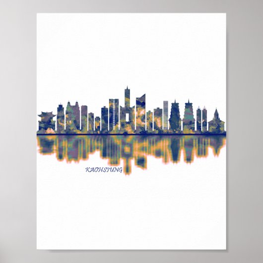 Kaohsiung City Skyline Poster (Voorkant)