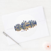 Kaohsiung City Skyline Ronde Sticker (Envelop)