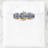 Kaohsiung City Skyline Ronde Sticker (Tas)