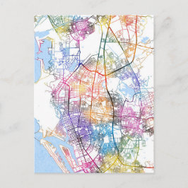 Kaohsiung City Taiwan Map Briefkaart