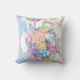 Kaohsiung City Taiwan Map Kussen