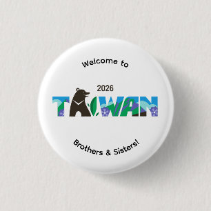Kaohsiung Taiwan 2026 Internationale Conventie Spe Ronde Button 3,2 Cm