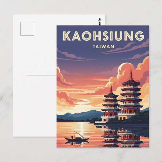 Kaohsiung Taiwan Reizen Briefkaart (Voorkant / Achterkant)