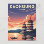 Kaohsiung Taiwan Reizen Briefkaart (Voorkant)