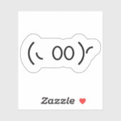 Kaomoji Ghost Japanse Emoticon Sticker (Vel)