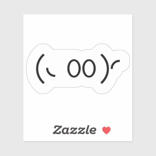 Kaomoji Ghost Japanse Emoticon Sticker (Vel)