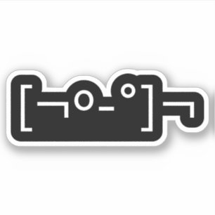 Kaomoji Zombie Japanse moticon Sticker