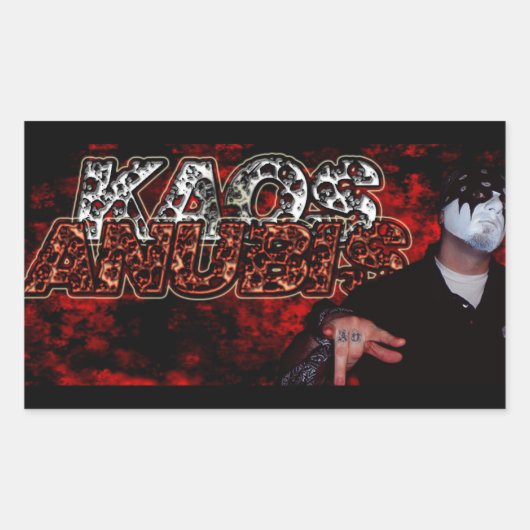 KAOS ANUBIS STICKER (BLOCKED) (Voorkant)