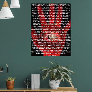 KAOS KARMA originele gedichtposter Poster