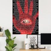 KAOS KARMA originele gedichtposter Poster (Thuiskantoor)