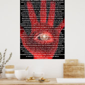 KAOS KARMA originele gedichtposter Poster (Keuken)