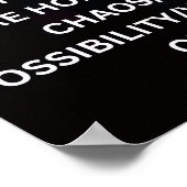 KAOS KARMA originele gedichtposter Poster (Hoek)
