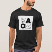 KAOZ black and white  T-shirt (Voorkant)