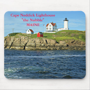 Kap Neddick Lighthouse the Nubble, Maine Mousepad Muismat