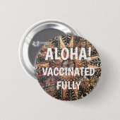 Kapa Hawaiian Tattoo Tapa Aloha gevaccineerd Ronde Button 5,7 Cm (Voorkant /achterkant)