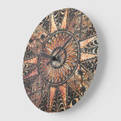 Kapa Primitive Hawaiian Tattoo Tapa Grote Klok (Hoek)