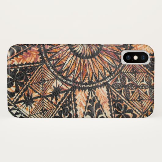 Kapa Primitive Hawaiian Tattoo Tapa halve cirkel Case-Mate iPhone Case (Achterkant (horizontaal))