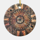 Kapa Primitive Hawaiian Tattoo Tapa Keramisch Ornament (Voorkant)