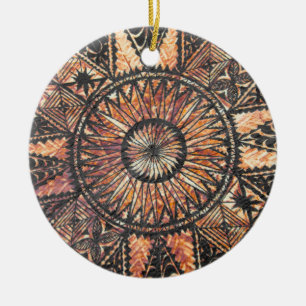 Kapa Primitive Hawaiian Tattoo Tapa Keramisch Ornament