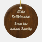 Kapa Primitive Hawaiian Tattoo Tapa Keramisch Ornament (Achterkant)